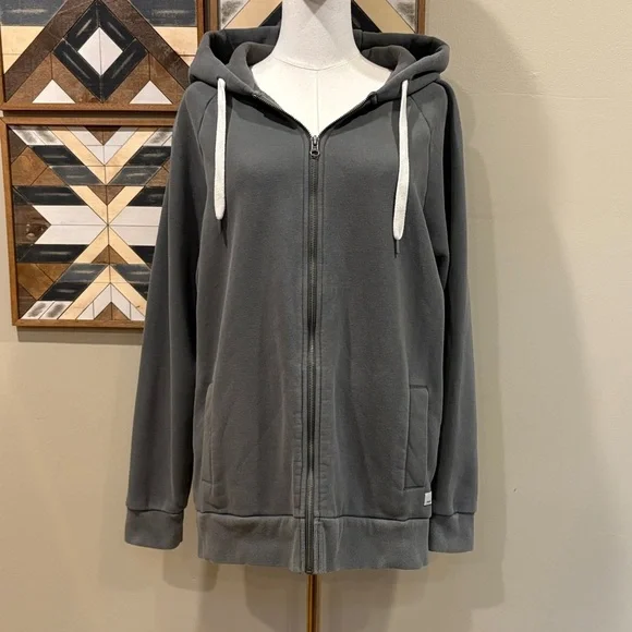 Vuori Restore Full Zip Hoodie in Dusty Pine Oversized Small - Picture 1 of 12